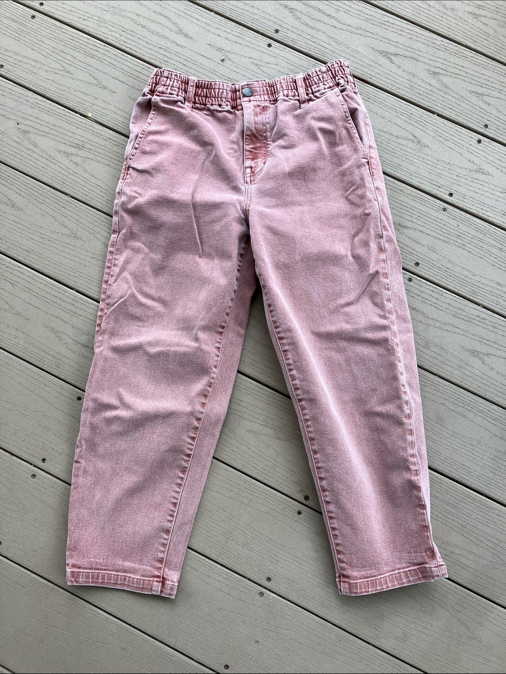 Madewell Pink Pull-on style Balloon Jeans